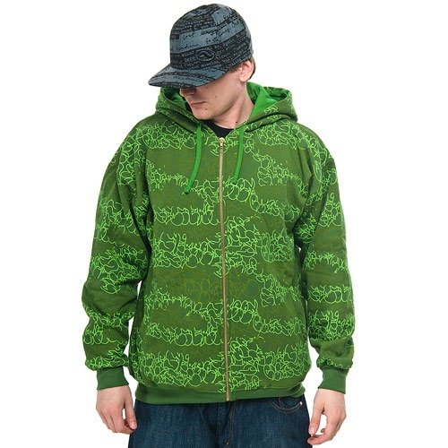 Bluza MC Wear  (green) zielona kaptur zip
