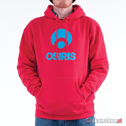 Bluza OSIRIS Corporate (red/cyan) czerwona