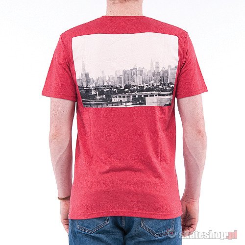 Koszulka DC Skycraper (dred) czerwona