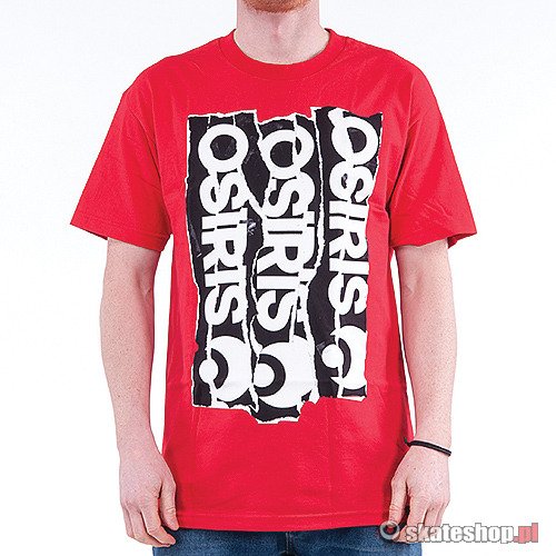 Koszulka OSIRIS Scrap (red) czewona