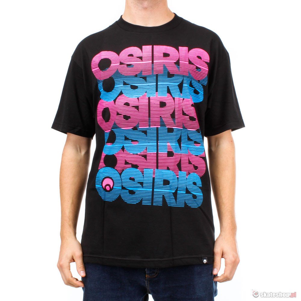 Koszulka OSIRIS Static '13 (black/pink)