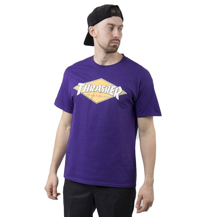 Koszulka THRASHER Diamond Logo (purple)
