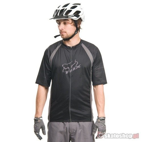 Koszulka rowerowa FOX Live Wire Zip (black) czarna