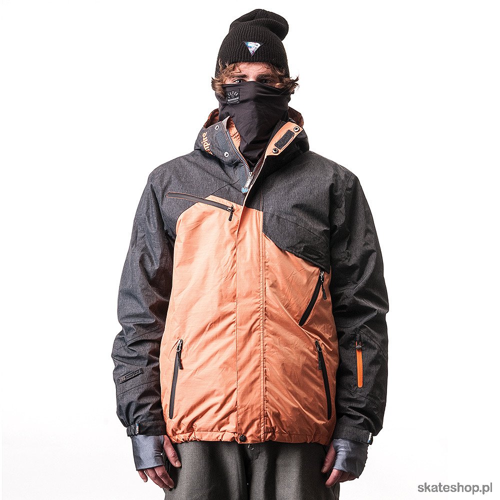 Kurtka snowboardowa Empire Oklung (graphite/orange)