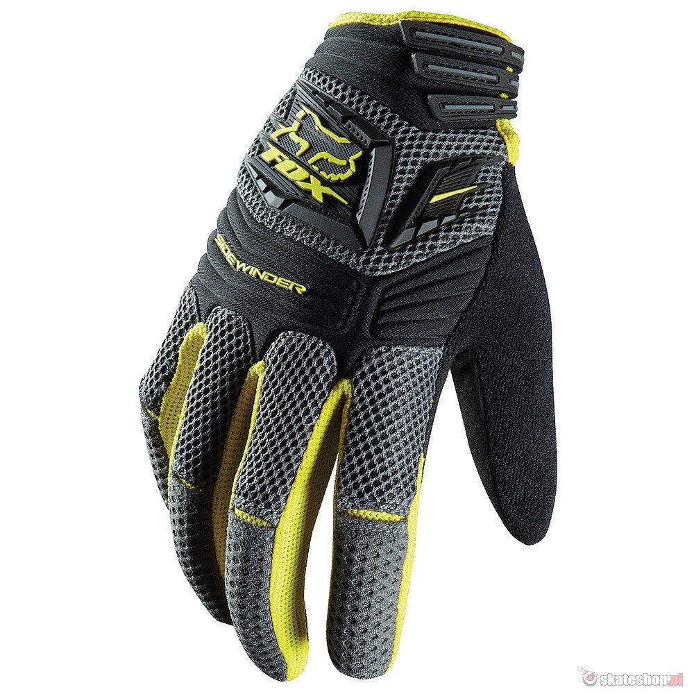 Rękawice FOX Sidewinder '13 (yellow) szaro-czarne