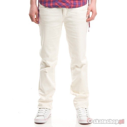 Spodnie DC Skinny Colored WMN (ivory) kremowe jeans