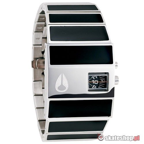 Zegarek NIXON Rotolog (black) czarno-srebrny